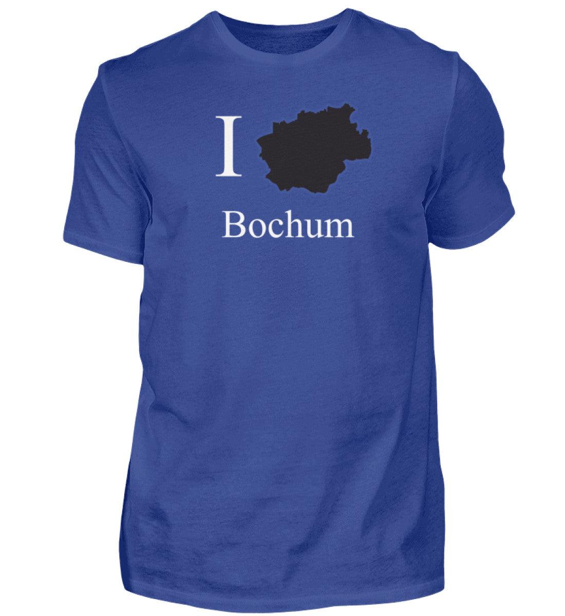 I Herz Bochum Herren T-Shirt mit Druck Royalblau-668