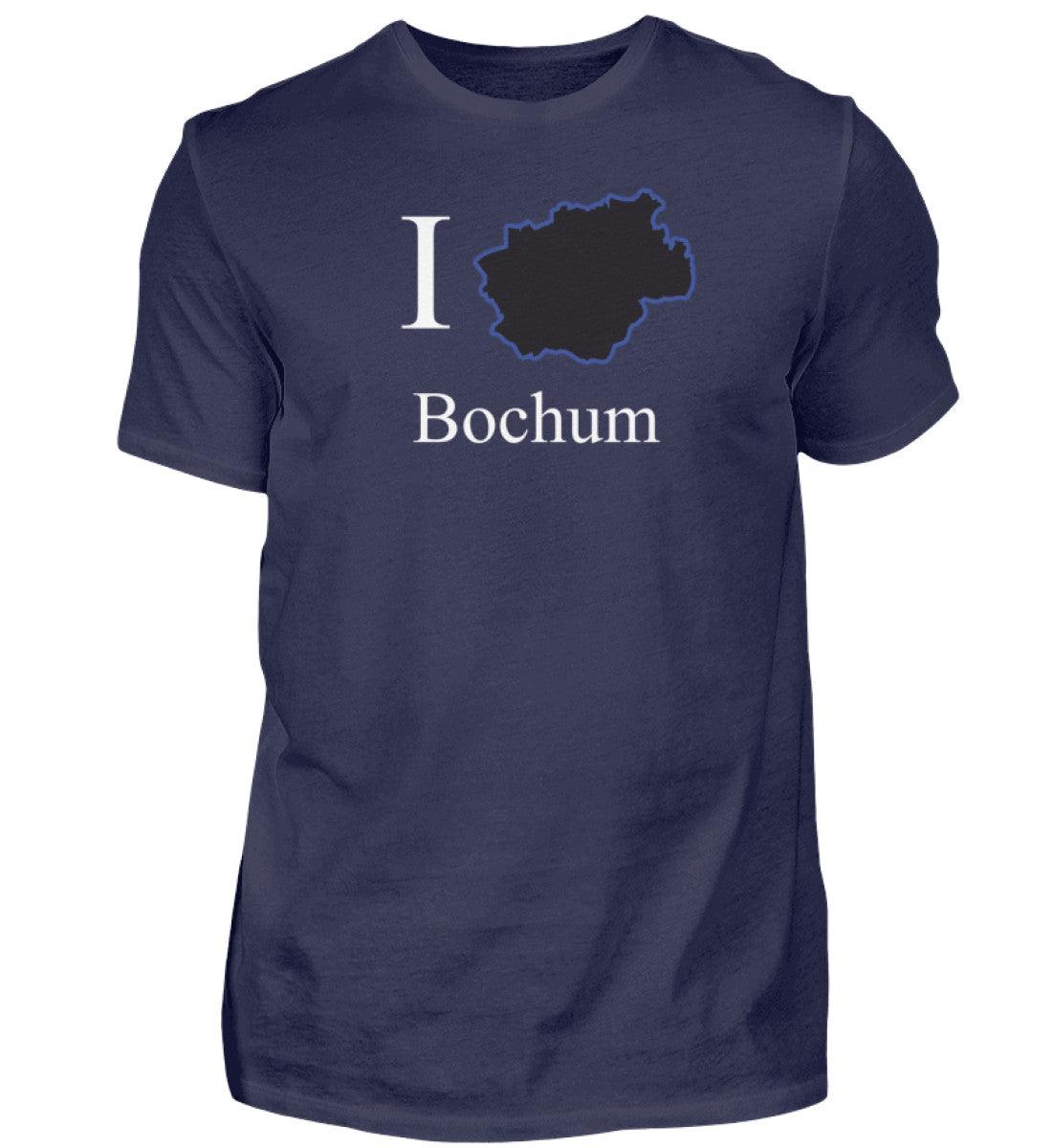 I Herz Bochum Herren T-Shirt mit Druck Navy-198
