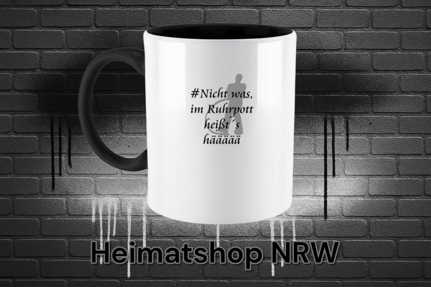 RUHRPOTT "HÄÄÄÄ" - Zweifarbige Tasse