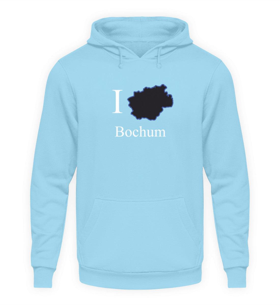 I Herz Bochum Pullover mit Druck Himmelblau-674