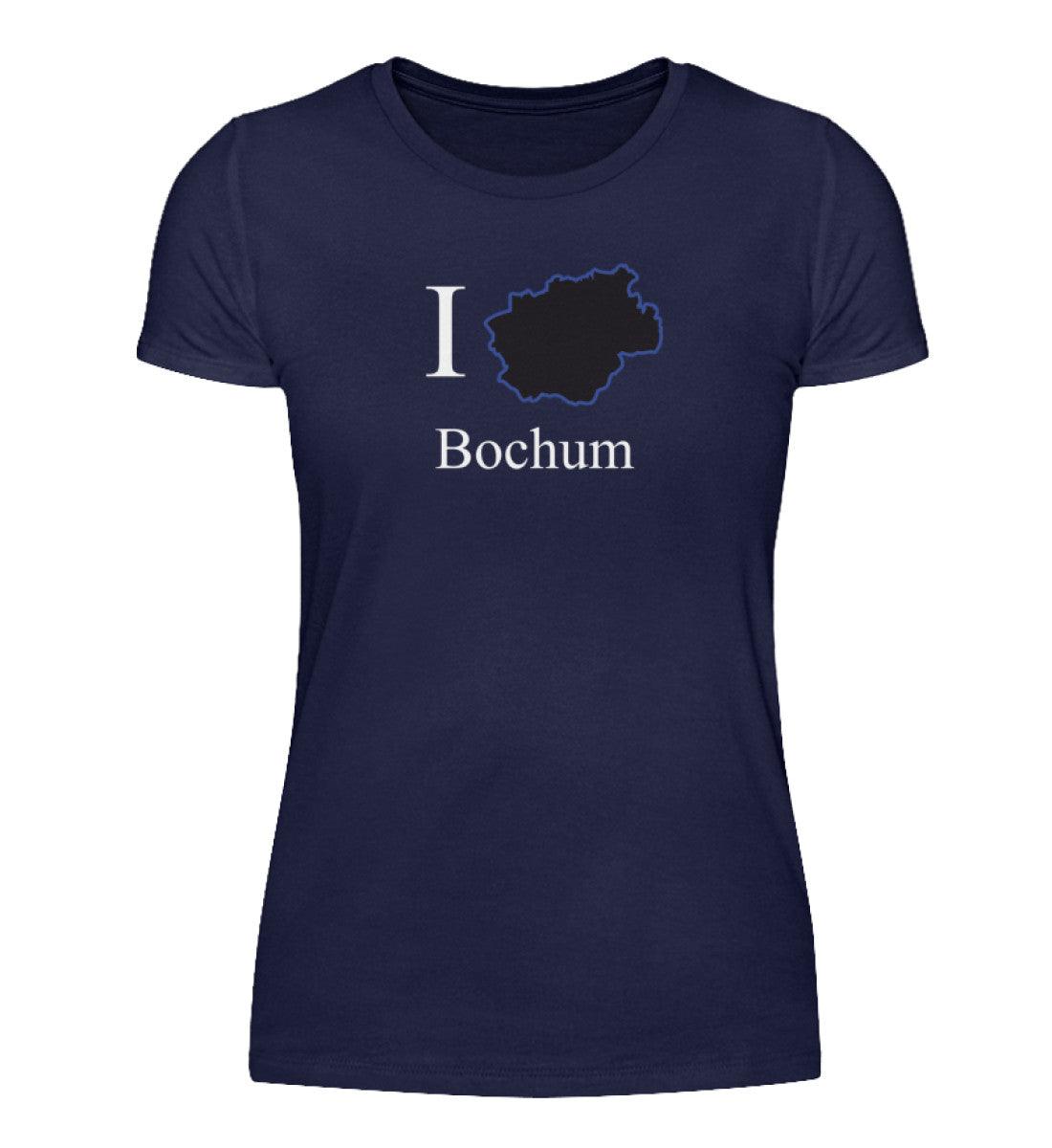 I Herz Bochum Damen T-Shirt mit Druck Navy-198