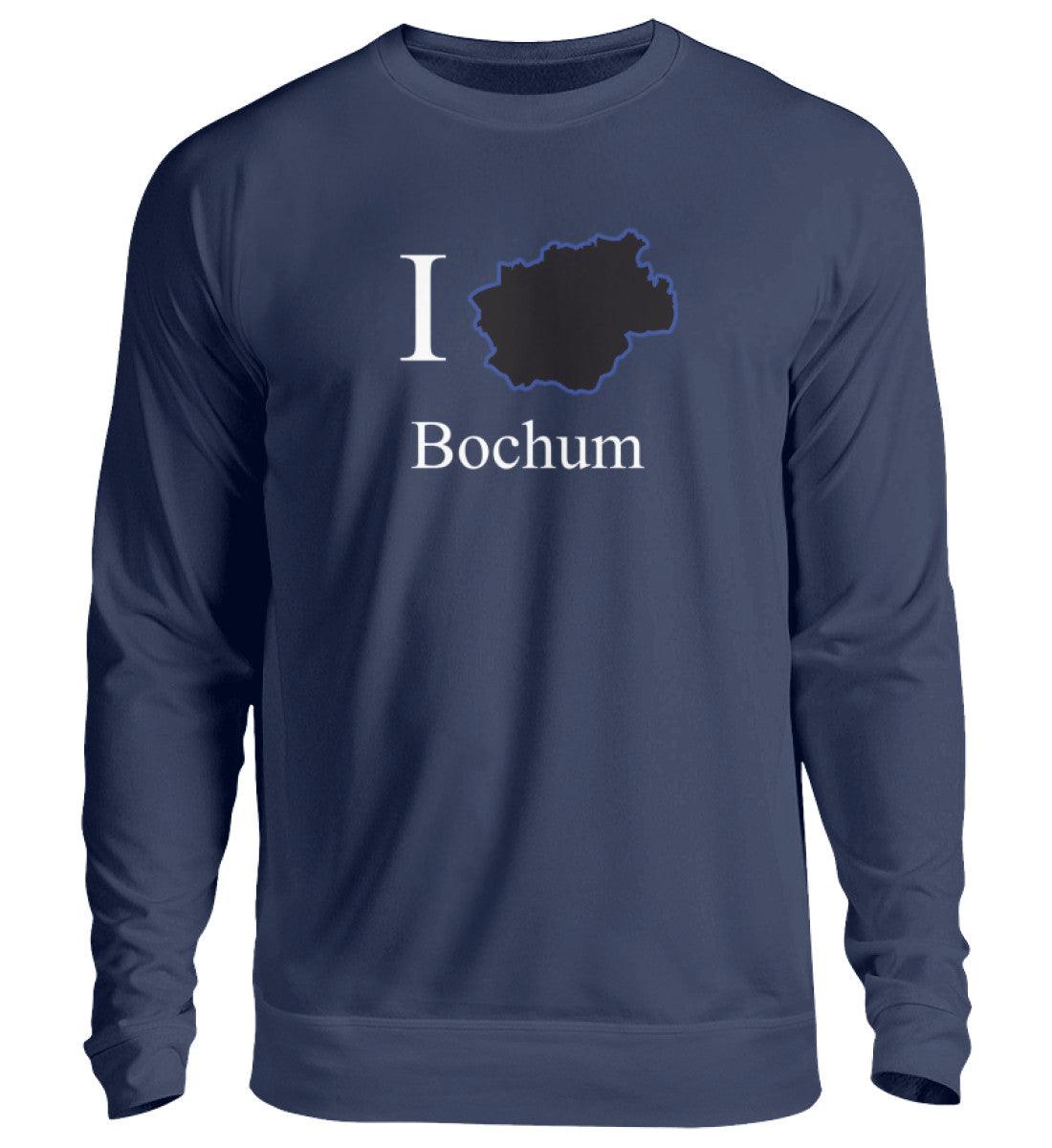 I Herz Bochum Pullover mit Druck New French Navy-1676