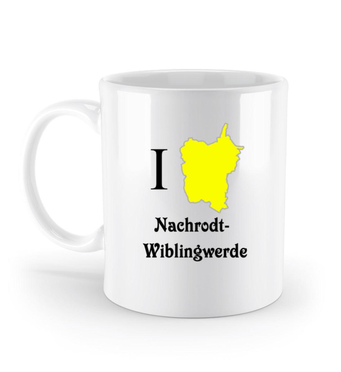 Nachrodt-Wiblingwerde Tasse bedruckt in weiß 
