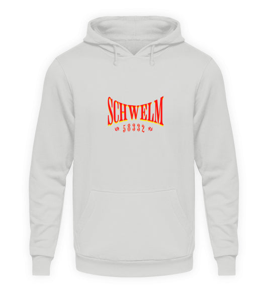 Schwelm Postleitzahl Hoodie bedruckt Sport Grey-23