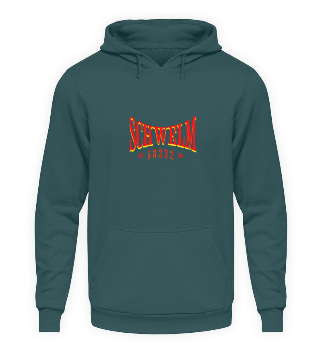 Schwelm Postleitzahl Hoodie bedruckt Airforce Blue-1461