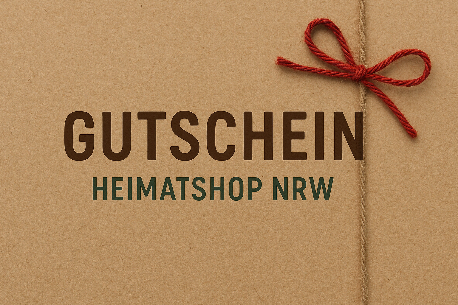 Heimatshop NRW Gutschein / Geschenkgutschein 