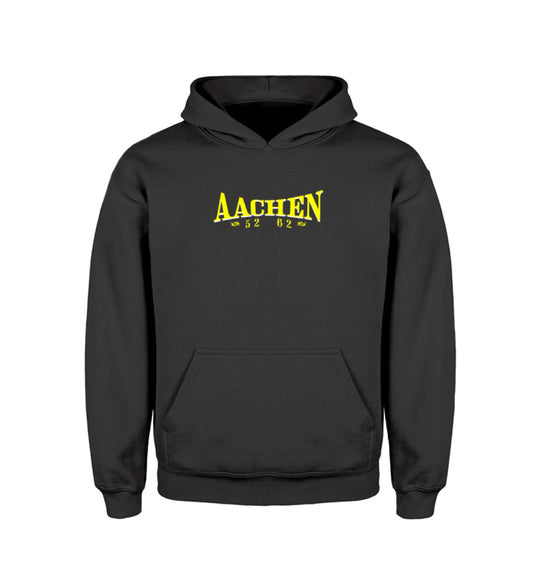 Aachen Kinder Hoodie bedruckt Deep Black-639