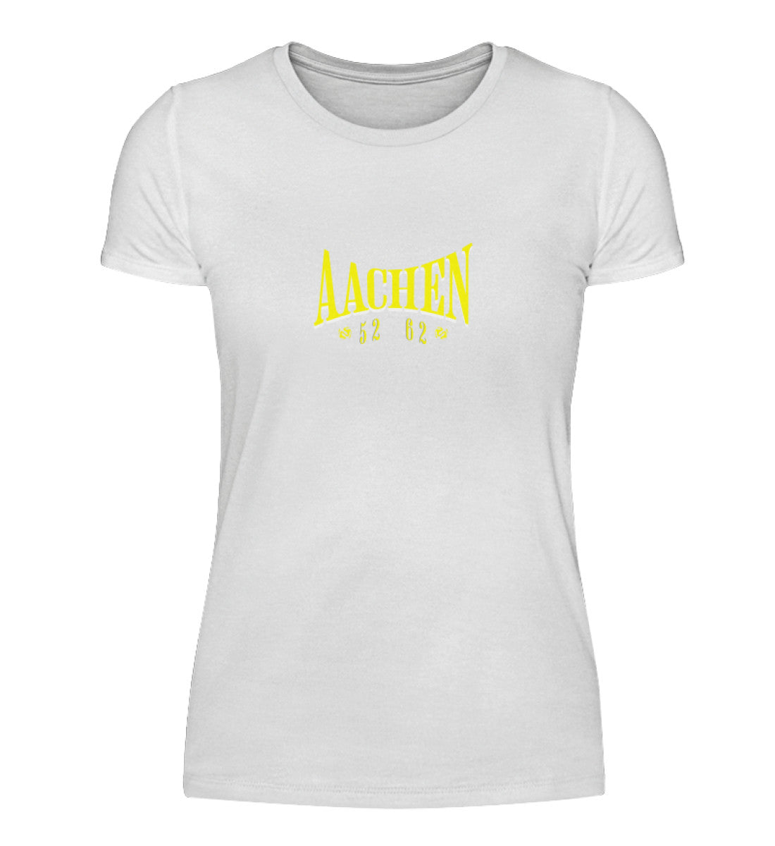 Aachen Damenshirt bedruckt weiß 