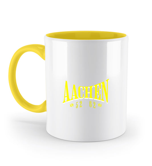 Aachen Postleitzahl Tasse bedruckt Yellow-5766