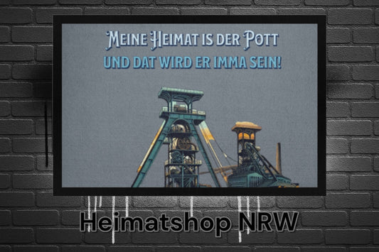 Pottkultur  - Fußmatte mit Gummirand