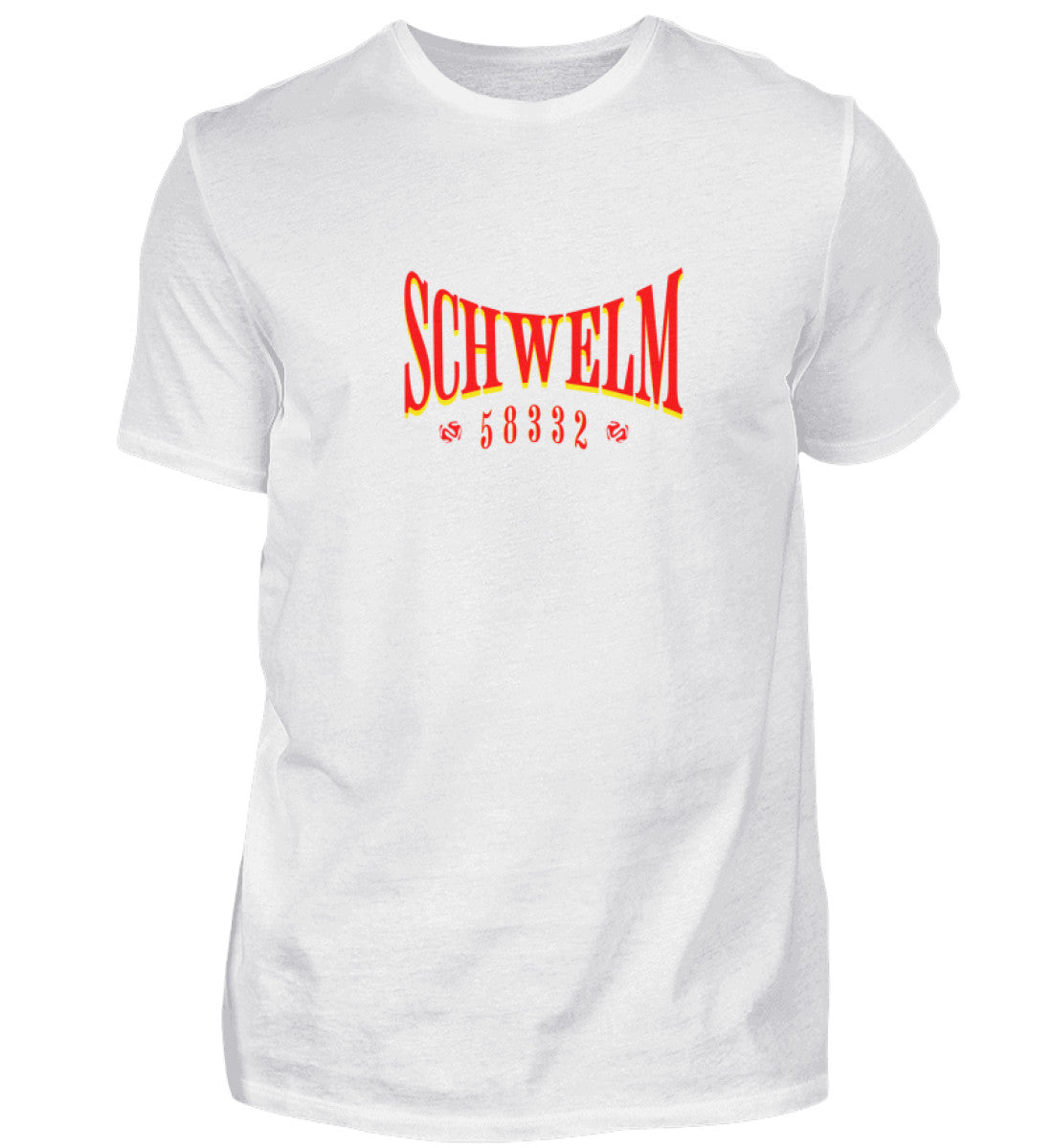 Schwelm Postleitzahl Hoodie bedruckt White-3