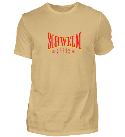 Schwelm Postleitzahl Hoodie bedruckt Sand-224