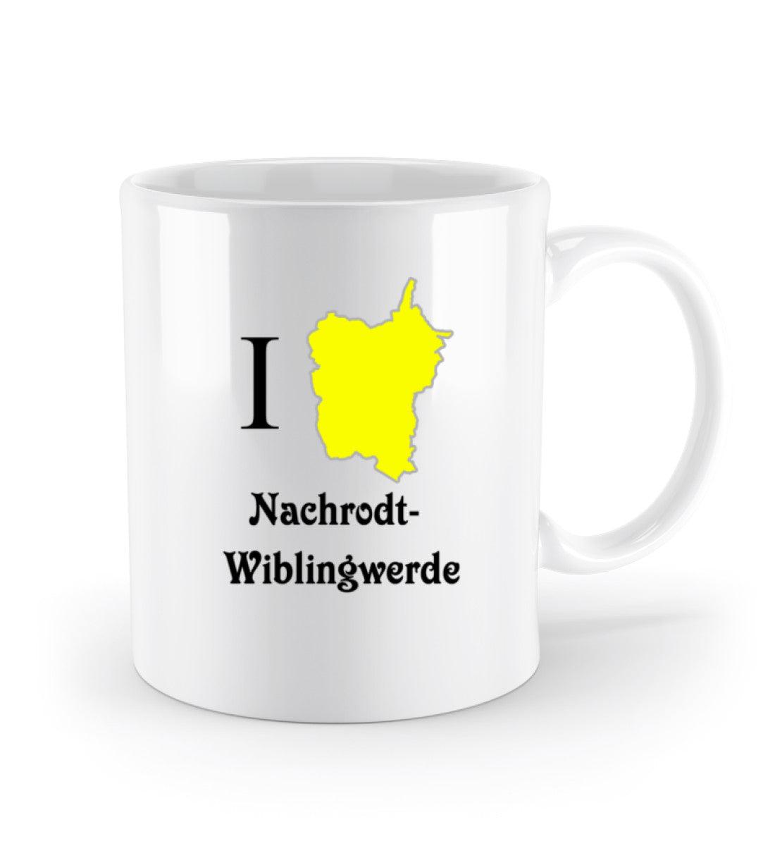 Nachrodt-Wiblingwerde Tasse bedruckt in weiß 