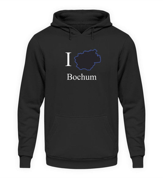 I Herz Bochum Pullover mit Druck Tief Schwarz-639