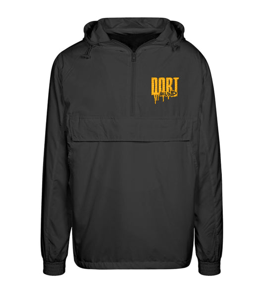 Dortmund Windbreaker Jacke in schwarz mit stick