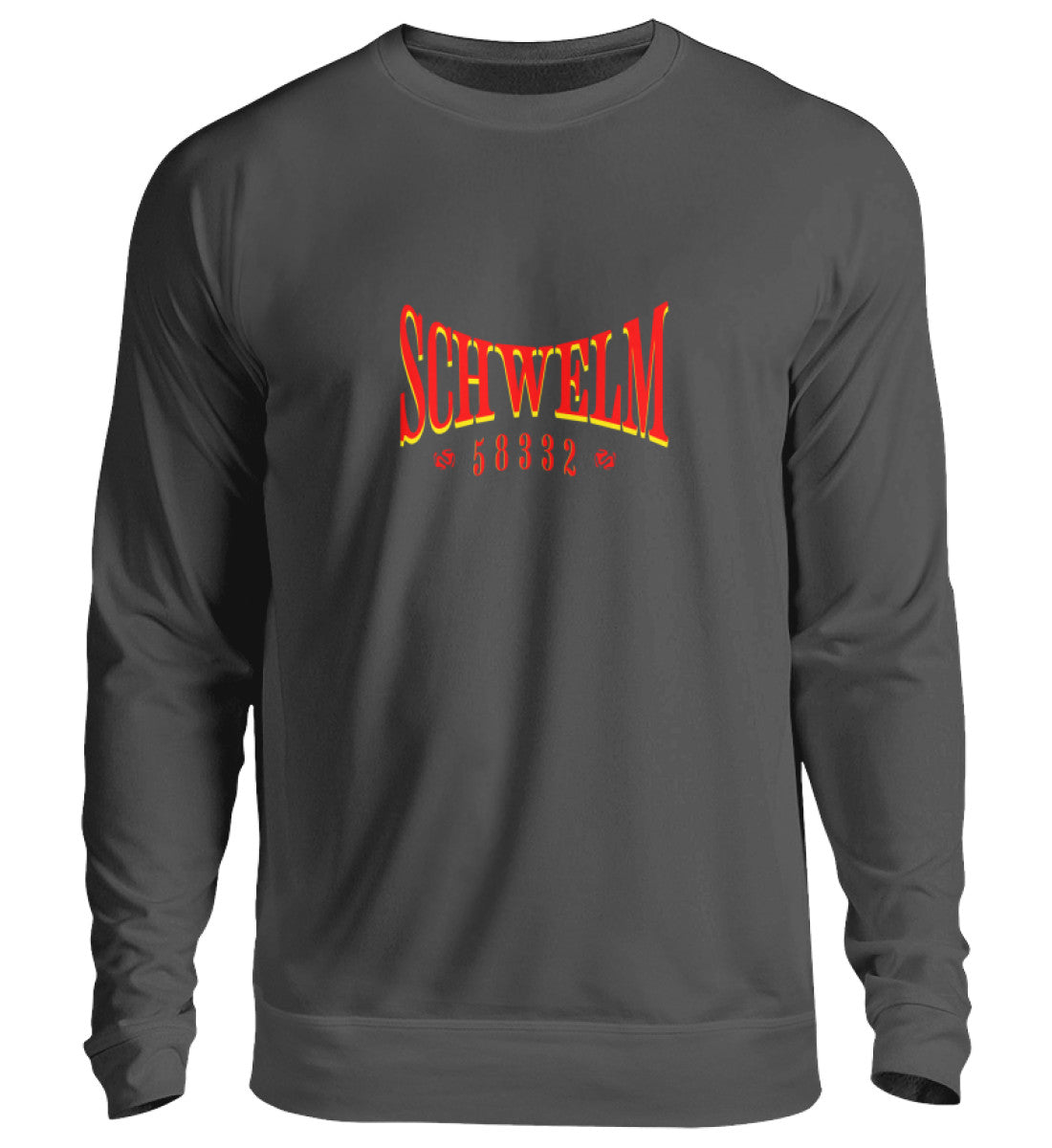 Schwelm Postleitzahl Pullover bedruckt 
Storm Grey (Solid)-1768