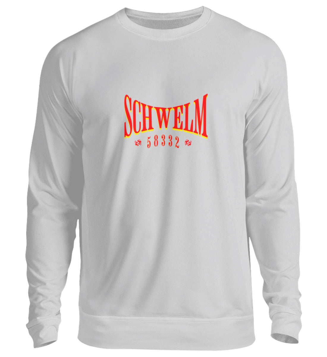 Schwelm Postleitzahl Pullover bedruckt 
Heather Grey-17