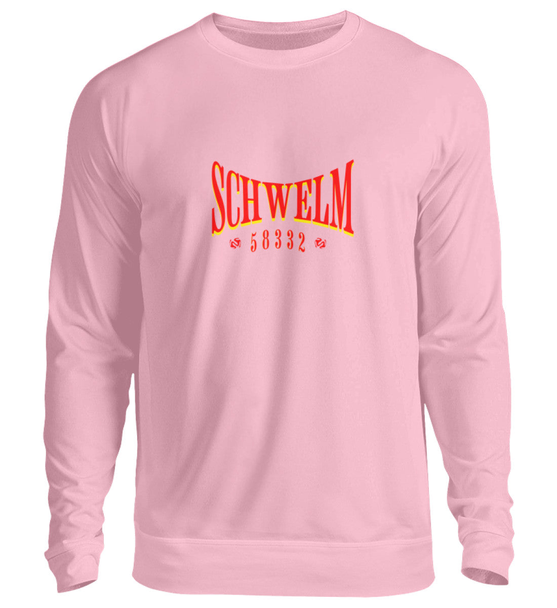 Schwelm Postleitzahl Pullover bedruckt 
Baby Pink-1490